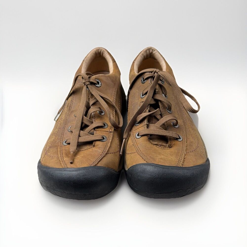 KEEN Toyah Womens 7.5 Brown Leather Hiking‎ Walking Lace Up Shoes - Picture 5 of 7